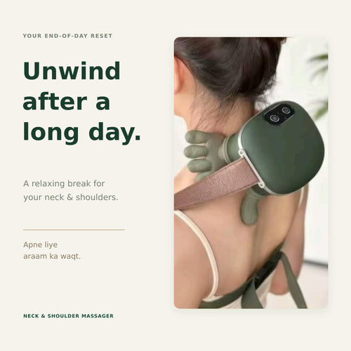 Cordless Neck & Shoulder Massager in Pakistan | Hand-Shaped