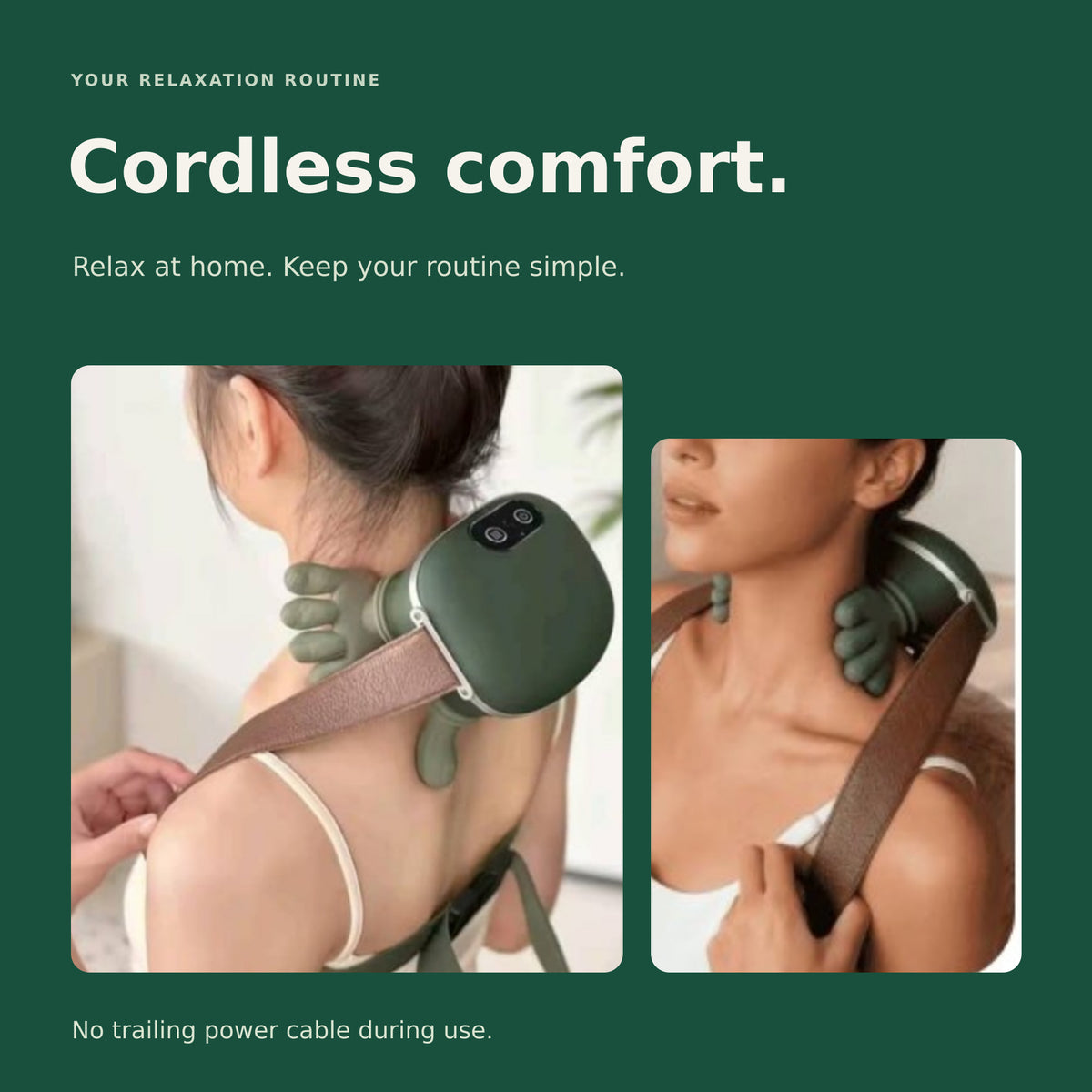 Cordless Neck & Shoulder Massager in Pakistan | Hand-Shaped