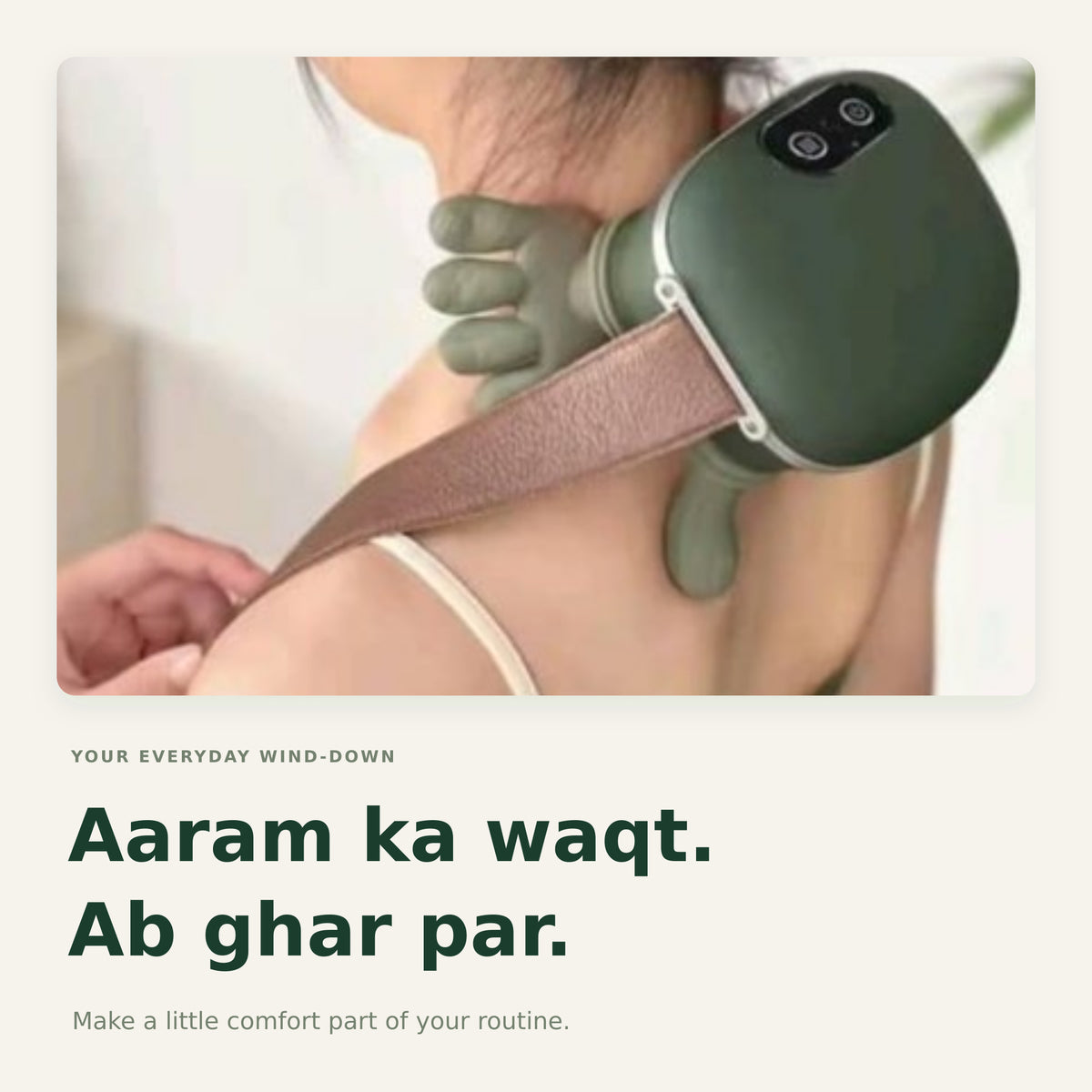 Cordless Neck & Shoulder Massager in Pakistan | Hand-Shaped